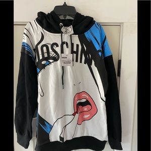 Moschino Couture! Crying Eyes Sweatshirt NWT